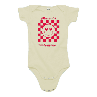 Mama's Valentine Organic Red Onesie